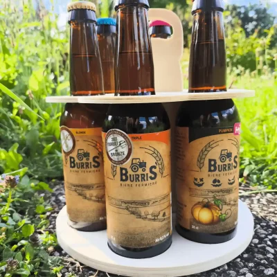 tourniquet en bois 6 bières 33cl artisanale burris